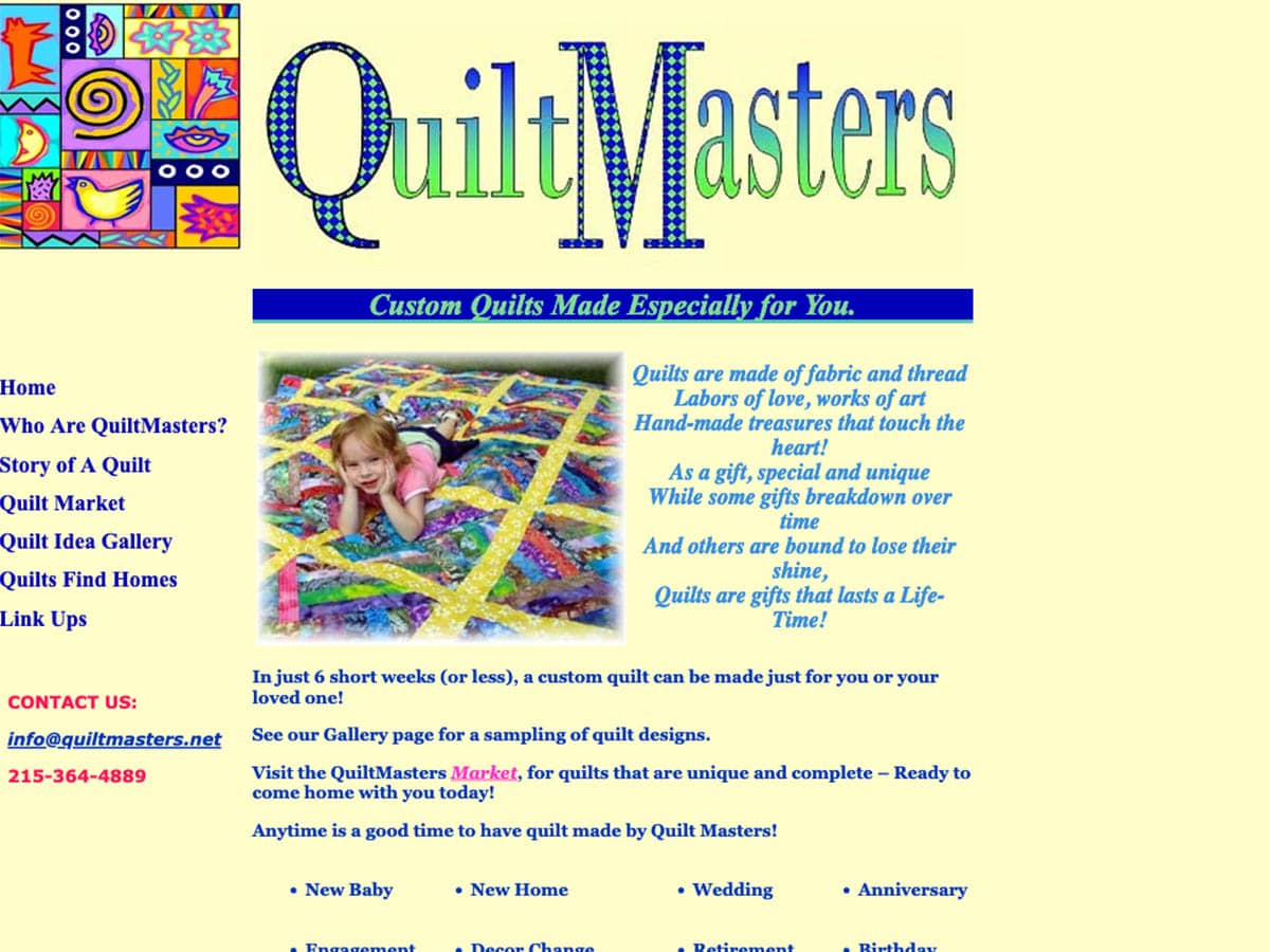 QuiltMasters original website