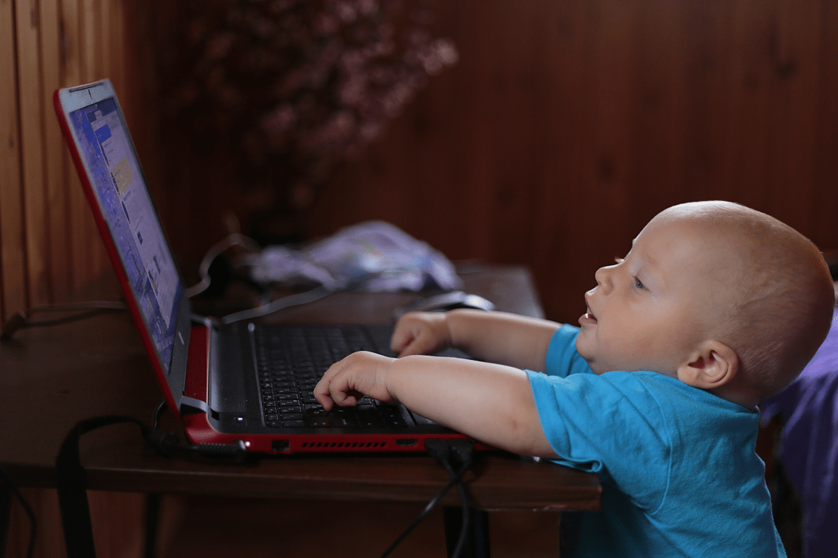 Baby on Laptop